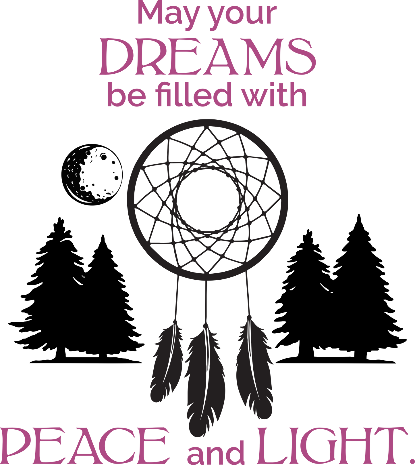 Purple dreamcatcher wall decal bedroom decor