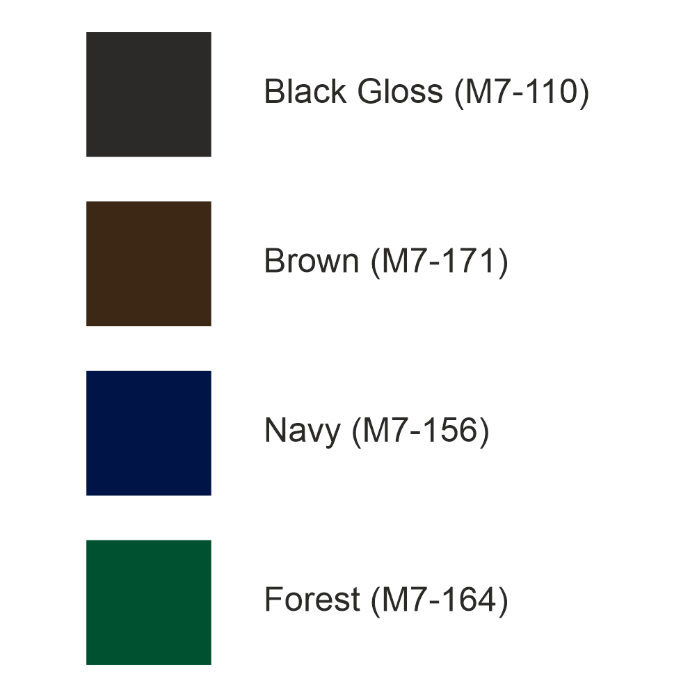 Retro kitchen wall decal colour options – Alexa Radio vinyl sticker available in black, brown, navy and green