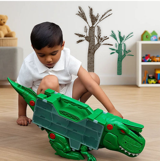 Lepidodendron wall decals in kids room – two prehistoric plant designs in brown and green vinyl