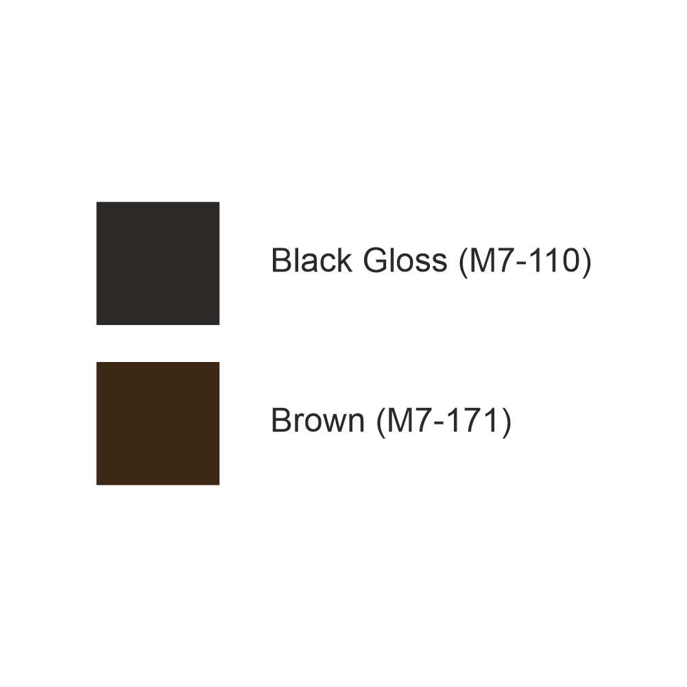 Digger wall decal colour options – black and brown vinyl