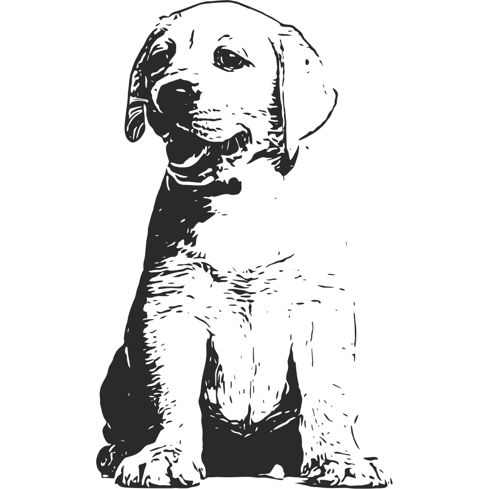 Labrador puppy wall decal – dog wall art