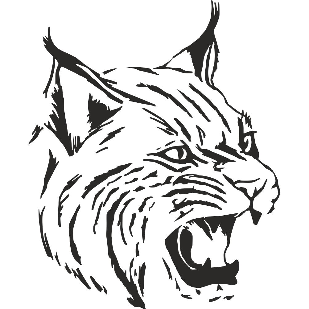 Lynx wall decal – wildlife wall art