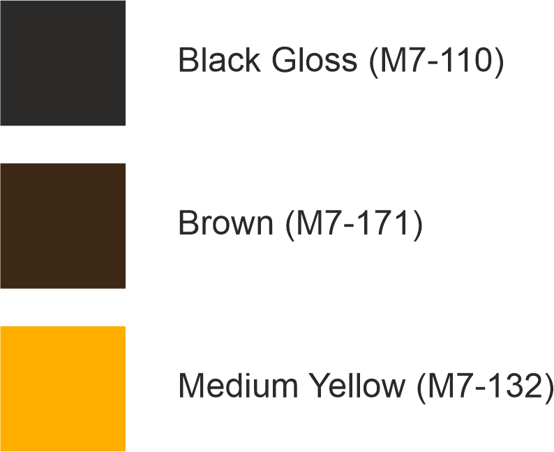 Puppy wall decal colour options – black, brown and yellow vinyl for kids wall decor