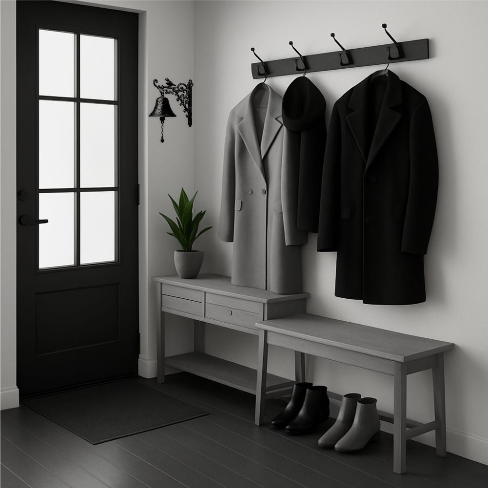 Hallway wall decals preview near entrance – strong first impression wall decor