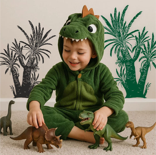 Williamsonia wall decal in kids room – prehistoric plant wall décor